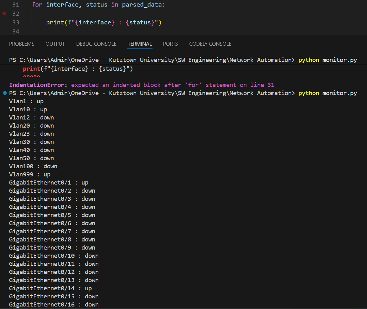 Human readable output