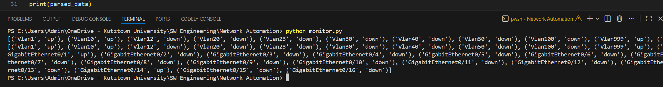 Computer readable output